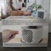 Portable desktop air cooler cools, humidifiers,and filters