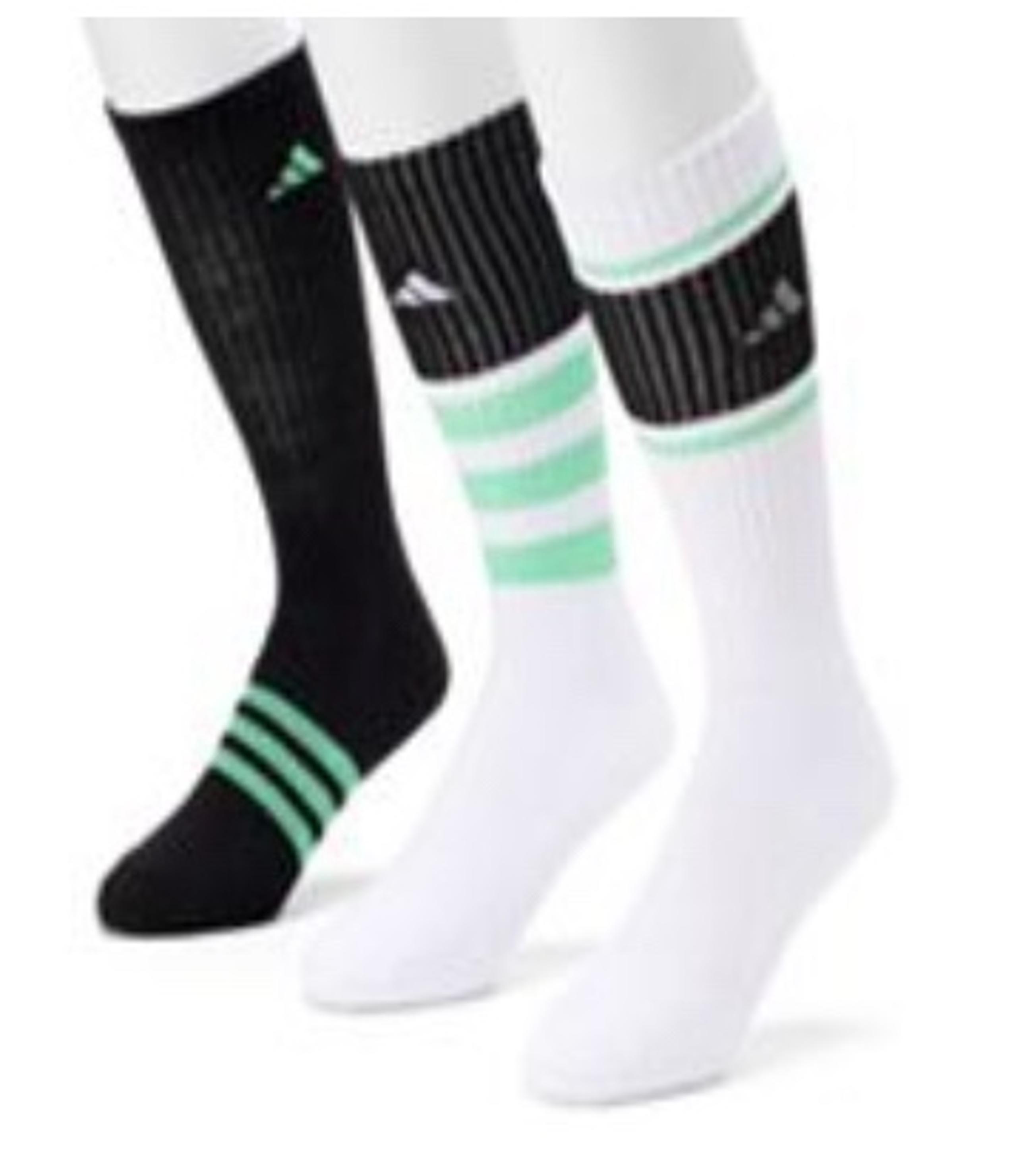 New men's adidas athletic crew socks shoe size 6-12