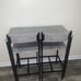 3 Pieces Home Kitchen Breakfast Bar Set Furniture Dining Set, 33.7 ”Height Table