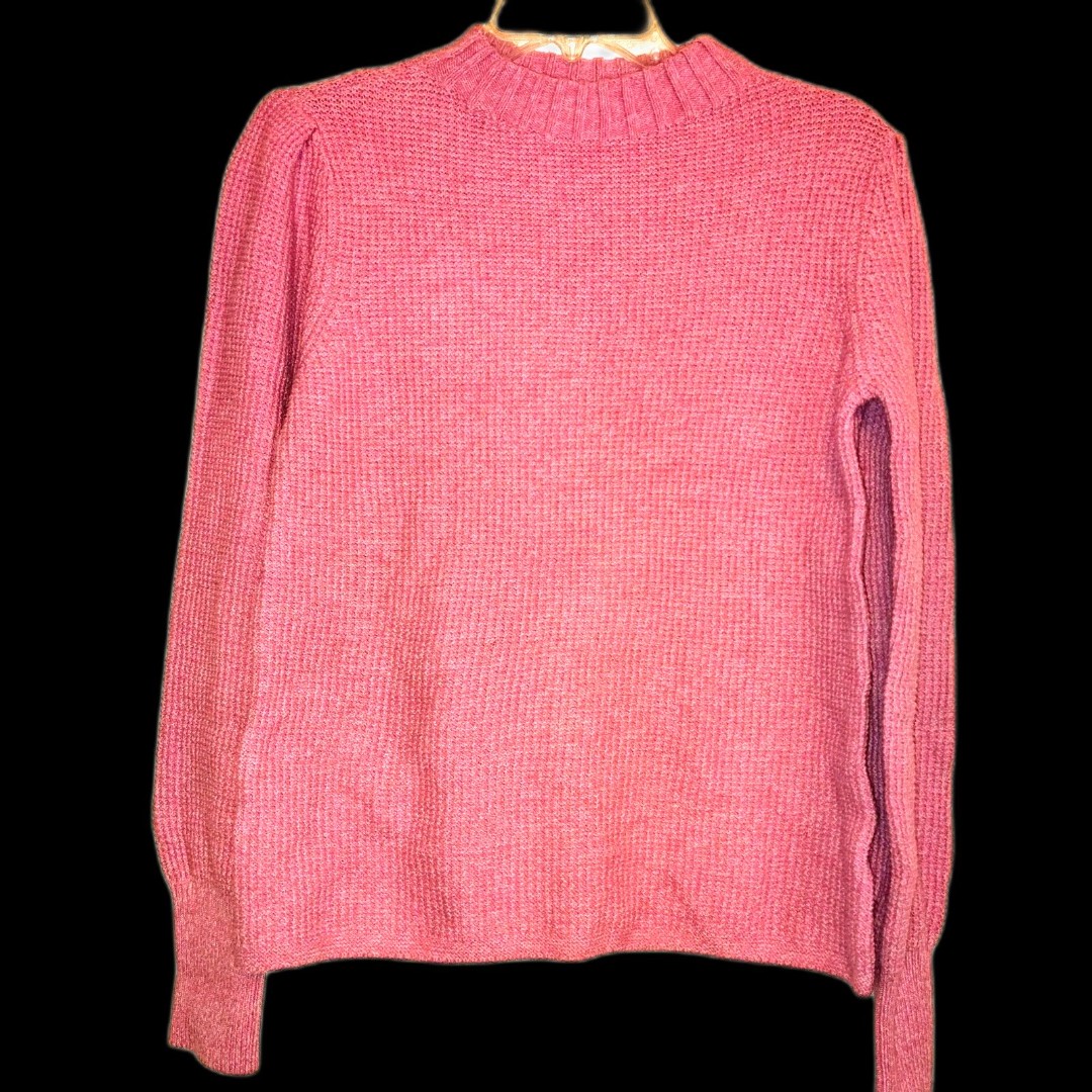 NWT NIC+ZOE Waffle Stitch Sewater Size M Light Pink Small Flaw