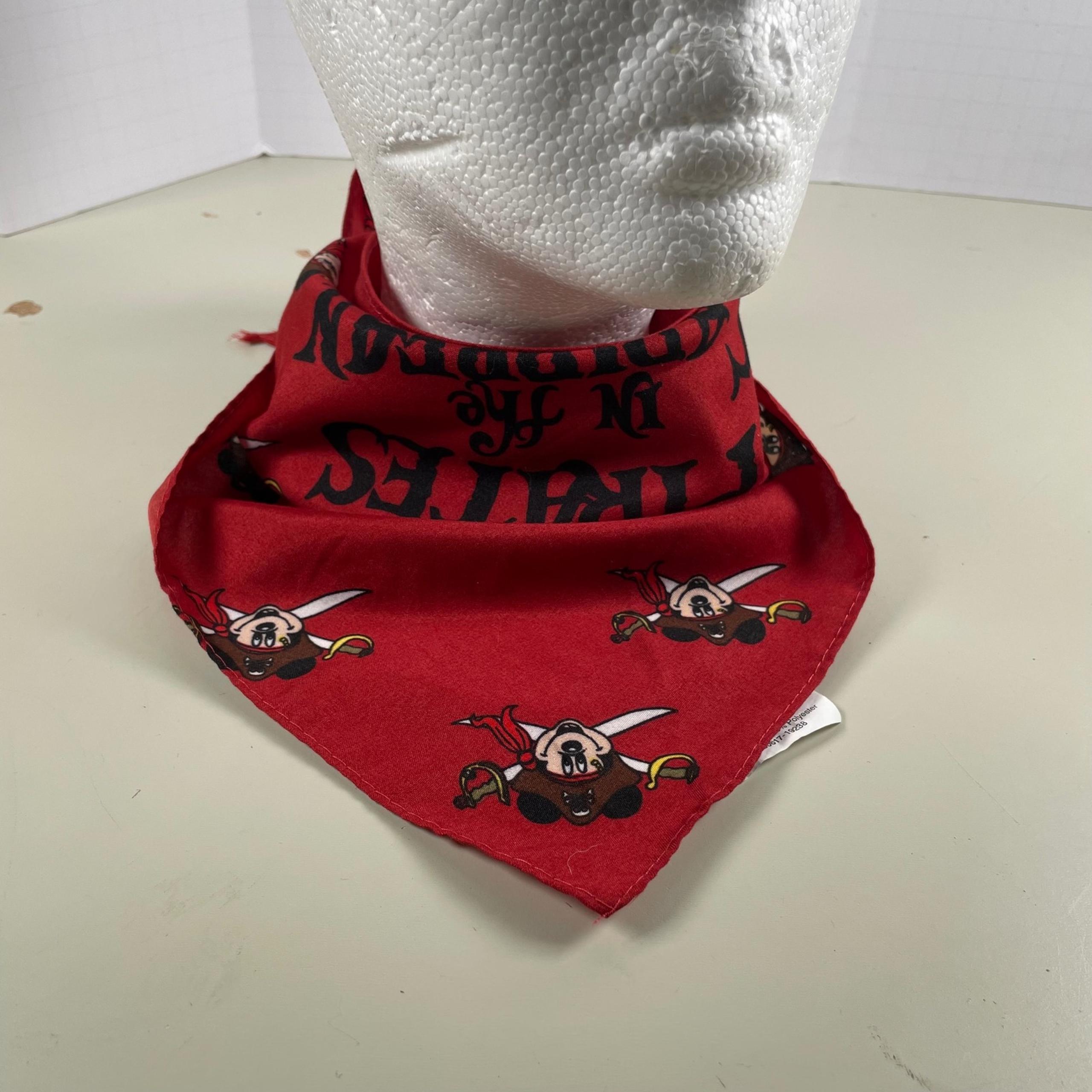 Disney Pirates of the Caribbean Bandana Mickey Mouse Pirate Red