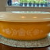 Pyrex butterfly Gold Casserole w/Lid #045
