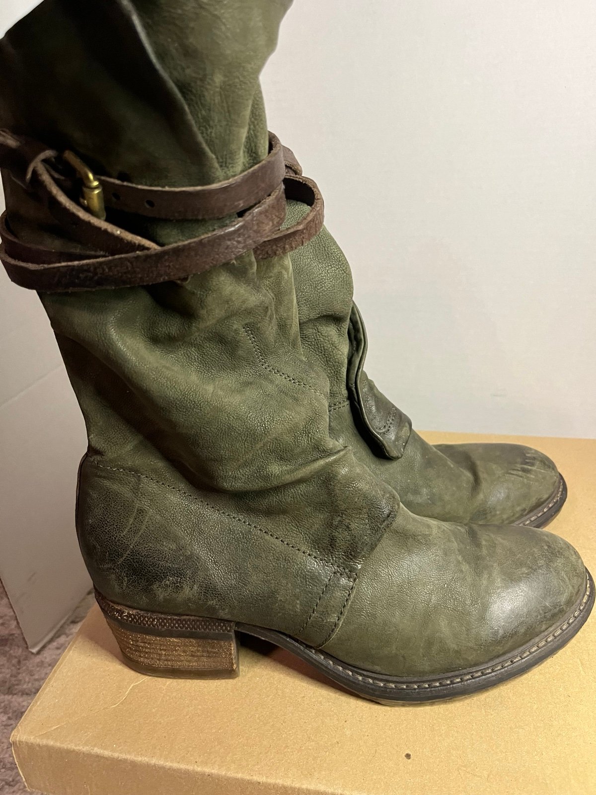 A.S.98 Green Booties 40
