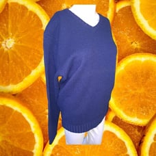 Polo Ralph Lauren 100% Lambswool V Neck Sweater Size Medium