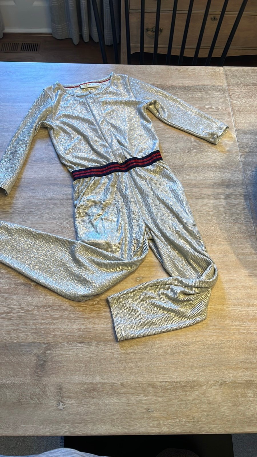 Boden girls size 6/7 Shimmer Jumpsuit NWOT