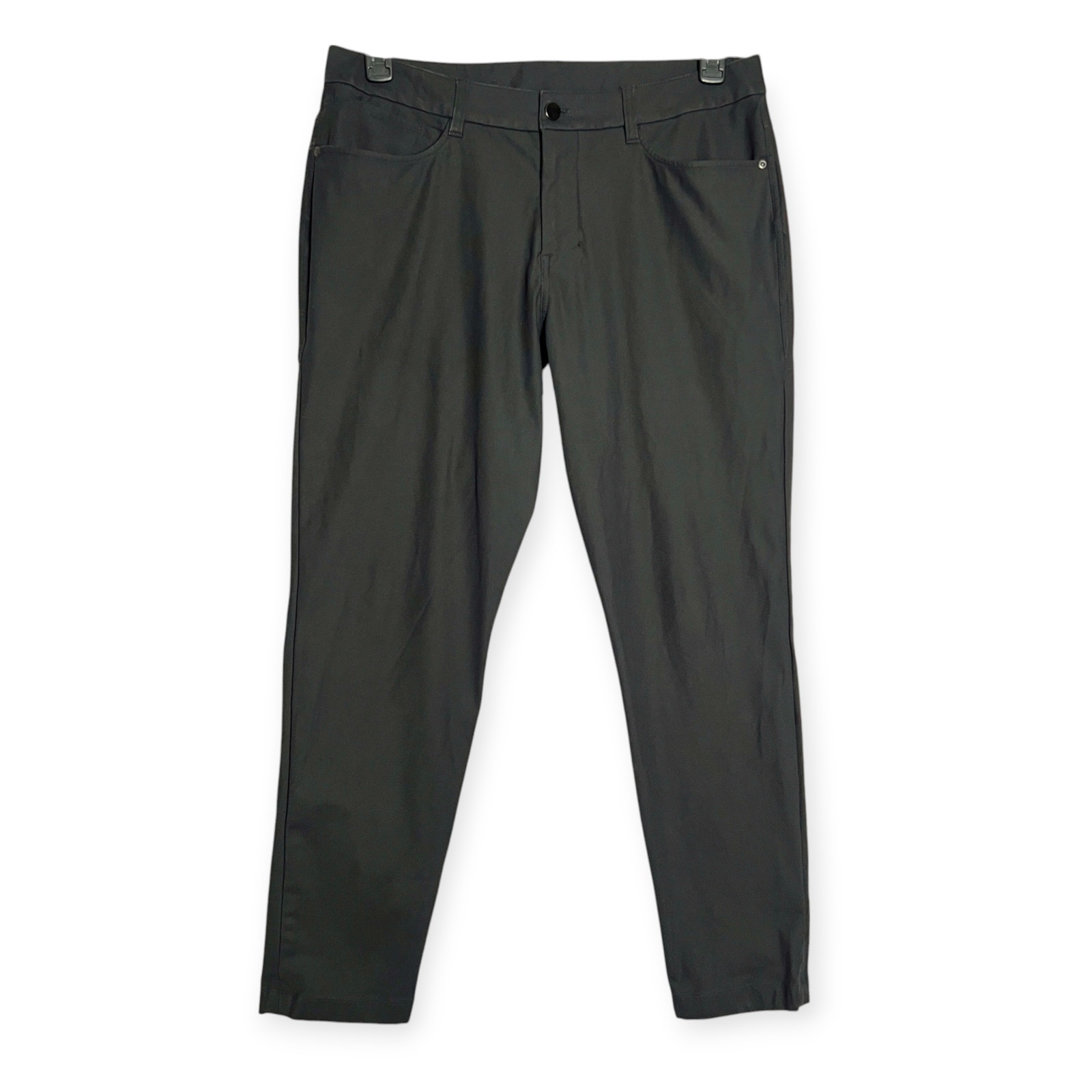 Lululemon ABC Slim Fit Pants Warpstreme Chino SIZE 33 x 28 Black 5 Pocket Jean