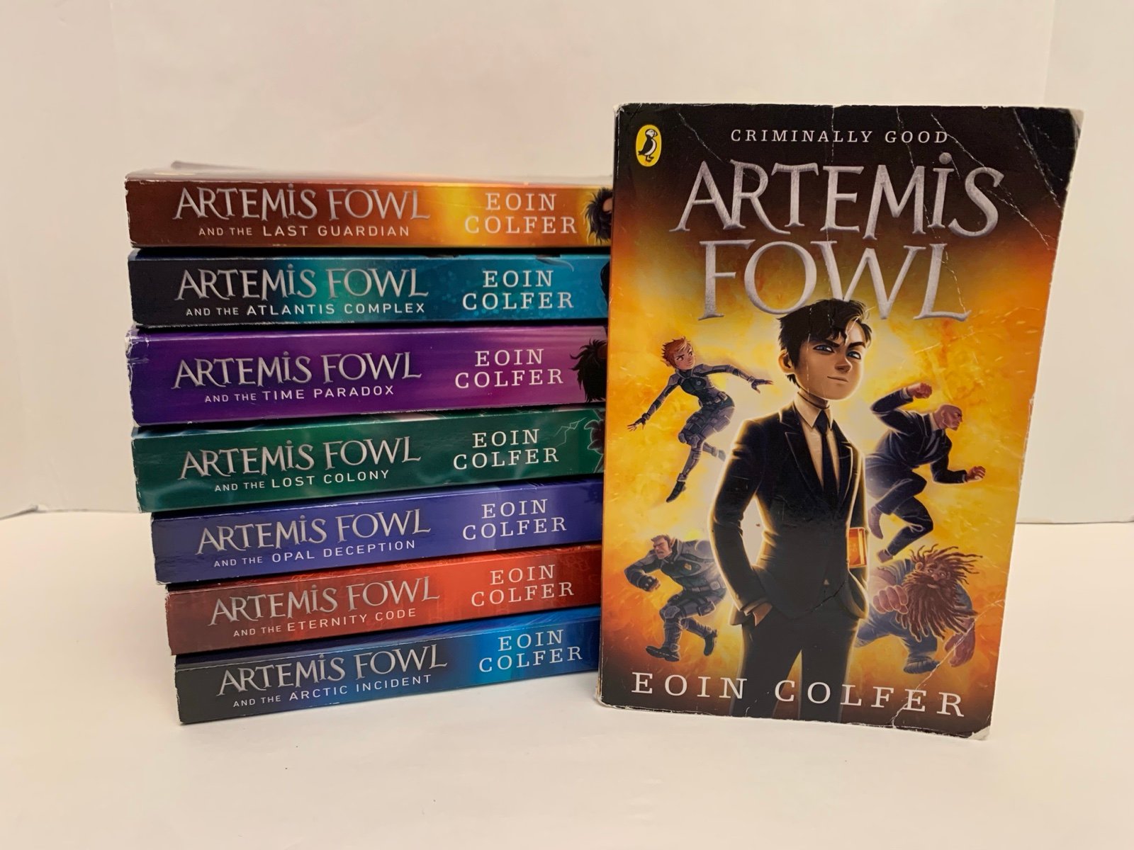 Artemis Fowl Criminally Good Complete Series 1-8 Set Eoin Colfer Lot Puffin PB