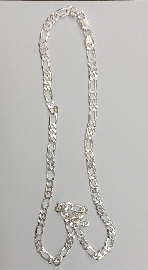 925 sterling silver figaro chain 24 inches