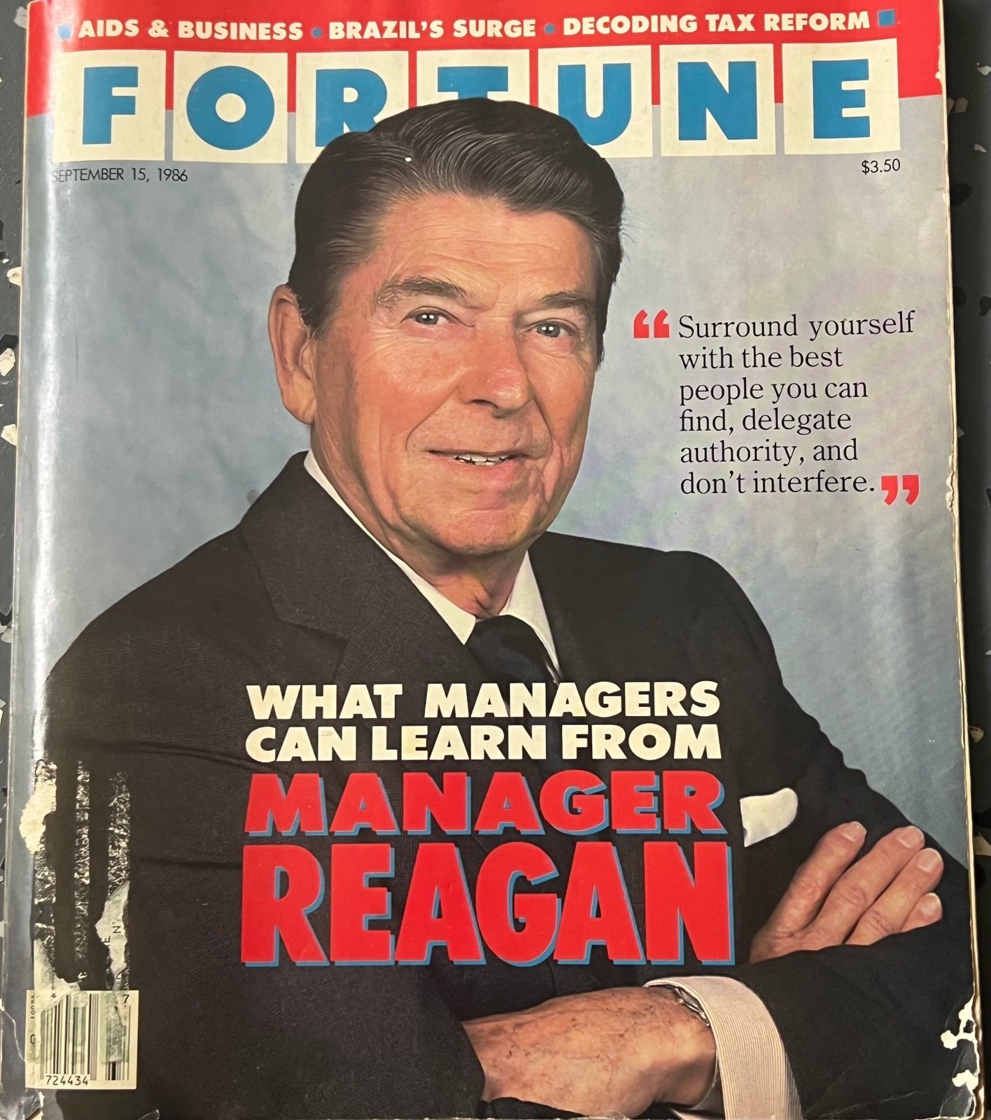 Fortune Magazine 1986 Ronald Reagan