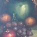 still-life oil painting of fruit, likely by W. Edward Reynolds. Small