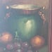 still-life oil painting of fruit, likely by W. Edward Reynolds. Small