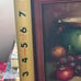 still-life oil painting of fruit, likely by W. Edward Reynolds. Small