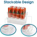 6 Pack Stackable Refrigerator Organizer Bins Clear Storage Bins for Organizing