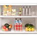 6 Pack Stackable Refrigerator Organizer Bins Clear Storage Bins for Organizing