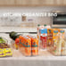6 Pack Stackable Refrigerator Organizer Bins Clear Storage Bins for Organizing