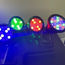 Solar Lights Outdoor Waterproof,9 Lighting Options Solar Spot Lights Pack of 8