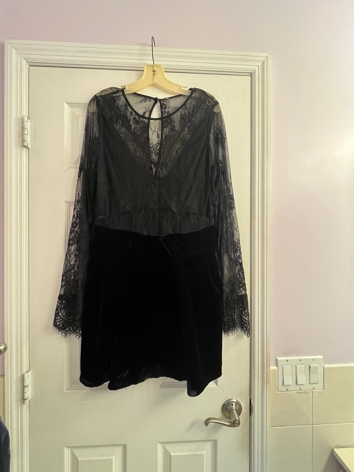 Free People Black Lace Dress