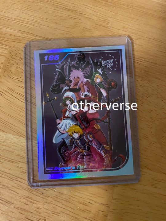 Limited Run Demon's Tier VITA PS4 Switch Silver Trading Art Card 186