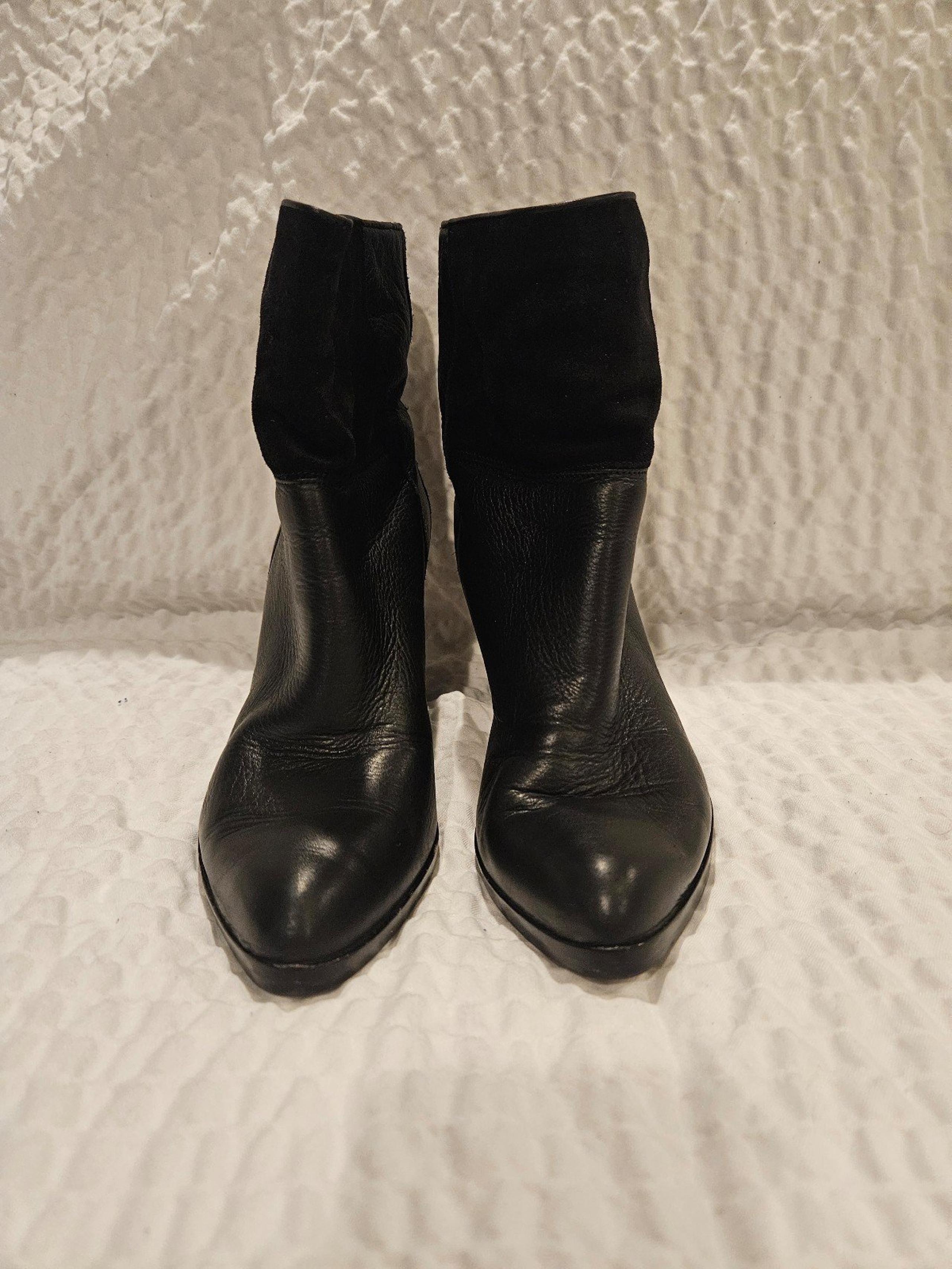 Diane Von Furstenberg black boots