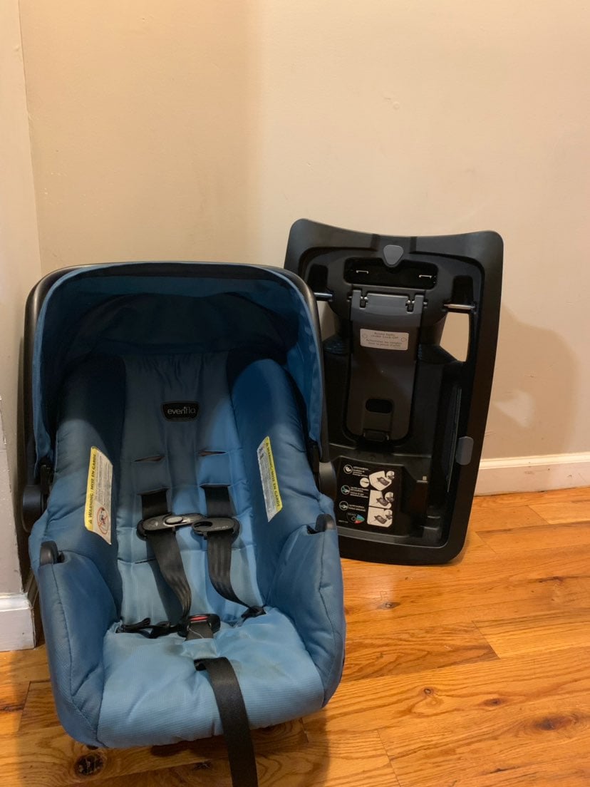 Even Flo Car seat w/ car base attachment