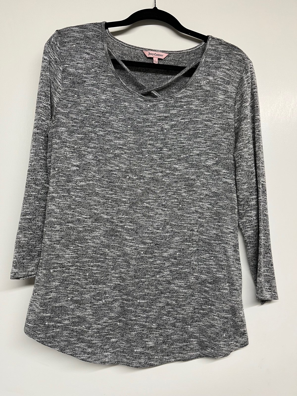 Juicy Couture Ladies Knit Top Nailhead Detail New