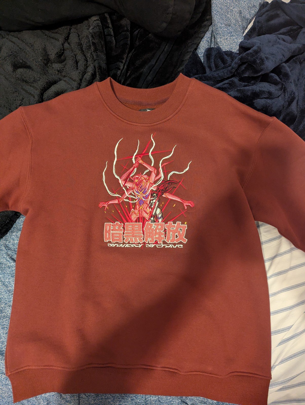 [DEADSTOCK] animatr - angel rebirth embroidery sweatshirt (medium)