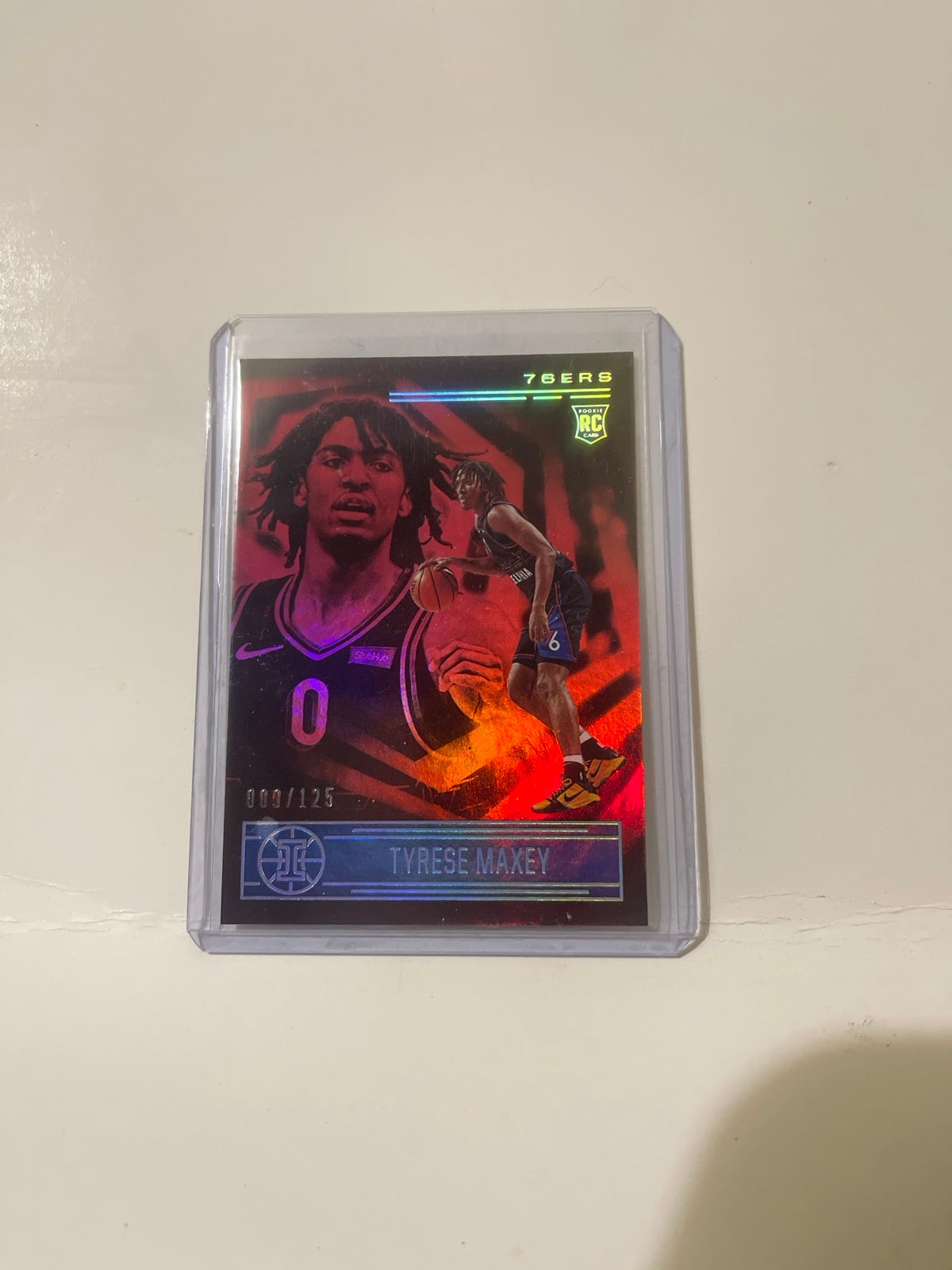 20-21 Panini Illusions Basketball Tyrese Maxey RC Ruby Parallel 009/125