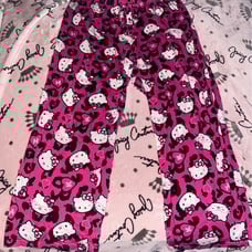 Hello Kitty Pink Cheetah Print Pj Pants