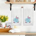 Easter Hand Towels Set of 2-Embroidered Easter Decorations for Home-100% Cotton