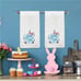Easter Hand Towels Set of 2-Embroidered Easter Decorations for Home-100% Cotton