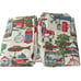 Americana Primitive George Washington Curtains 44x63 Red Blue Horse Fish Set 2