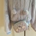 New hello kitty Angel forever 21 hoodie sz L, crossbody purse Faux Fur GIFT!!!!