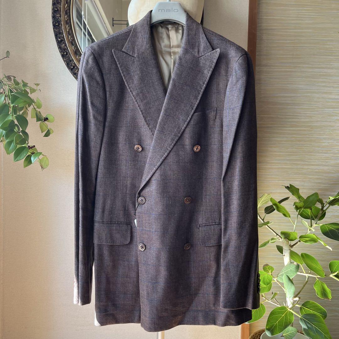 170,000 Yen, Brand New with Tag: TOMBOLINI Linen & Silk Luxury Jacket