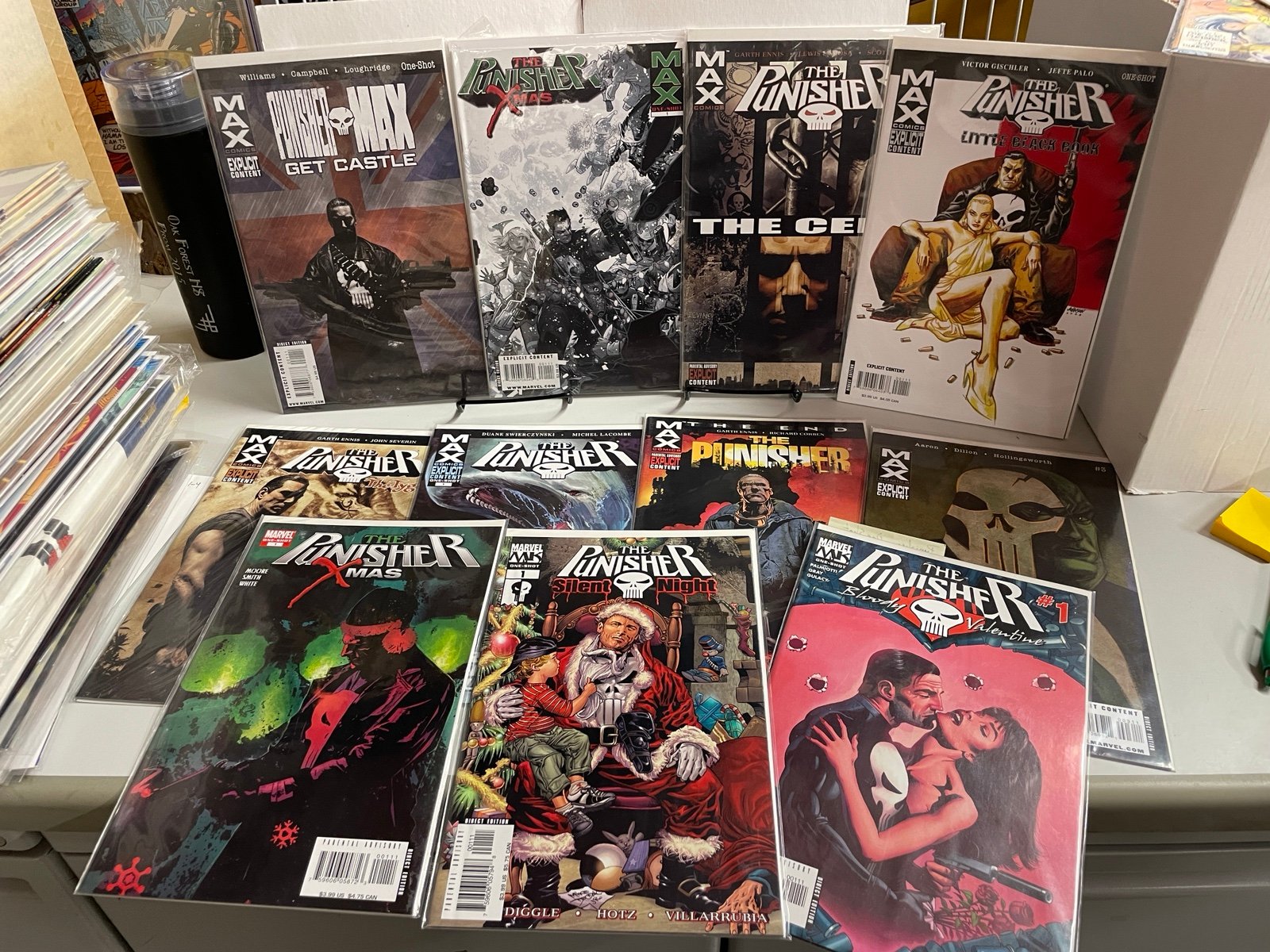 Punisher Lot Set of 11 One-Shots! X mas Silent Night Bloody Valentine