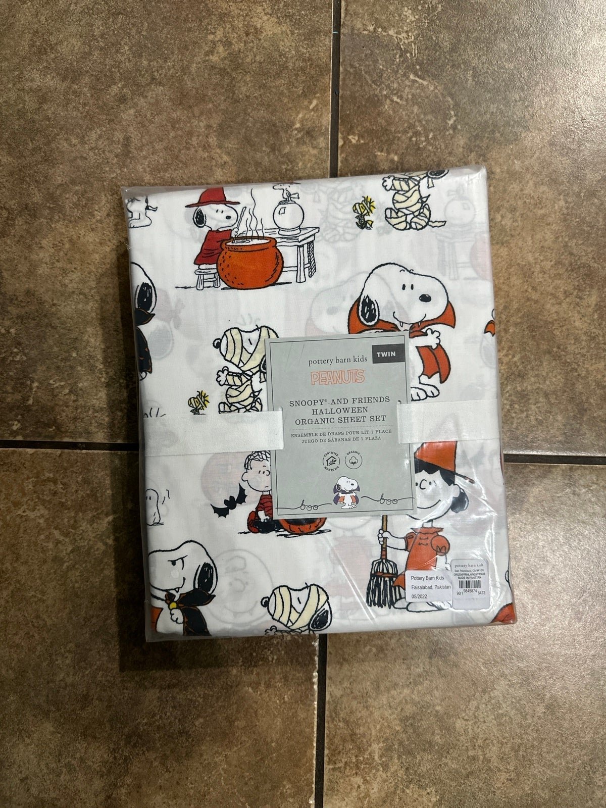 Pottery Barn Kids Snoopy Halloween Sheets