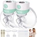 TSRETE Portable Double Breast Pump, Hands-Free Electric Breast Pump with 2 Modes