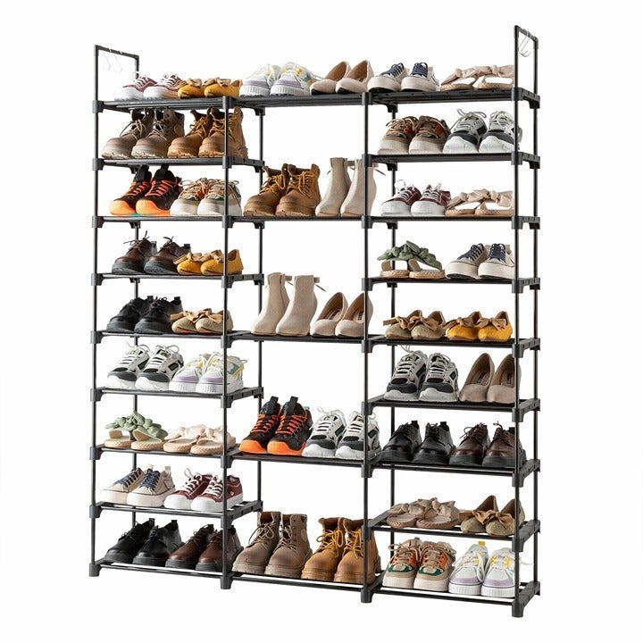 9 Tiers Shoe Rack Storage Organizer Shoe Shelf Organizer for Entryway Holds 50