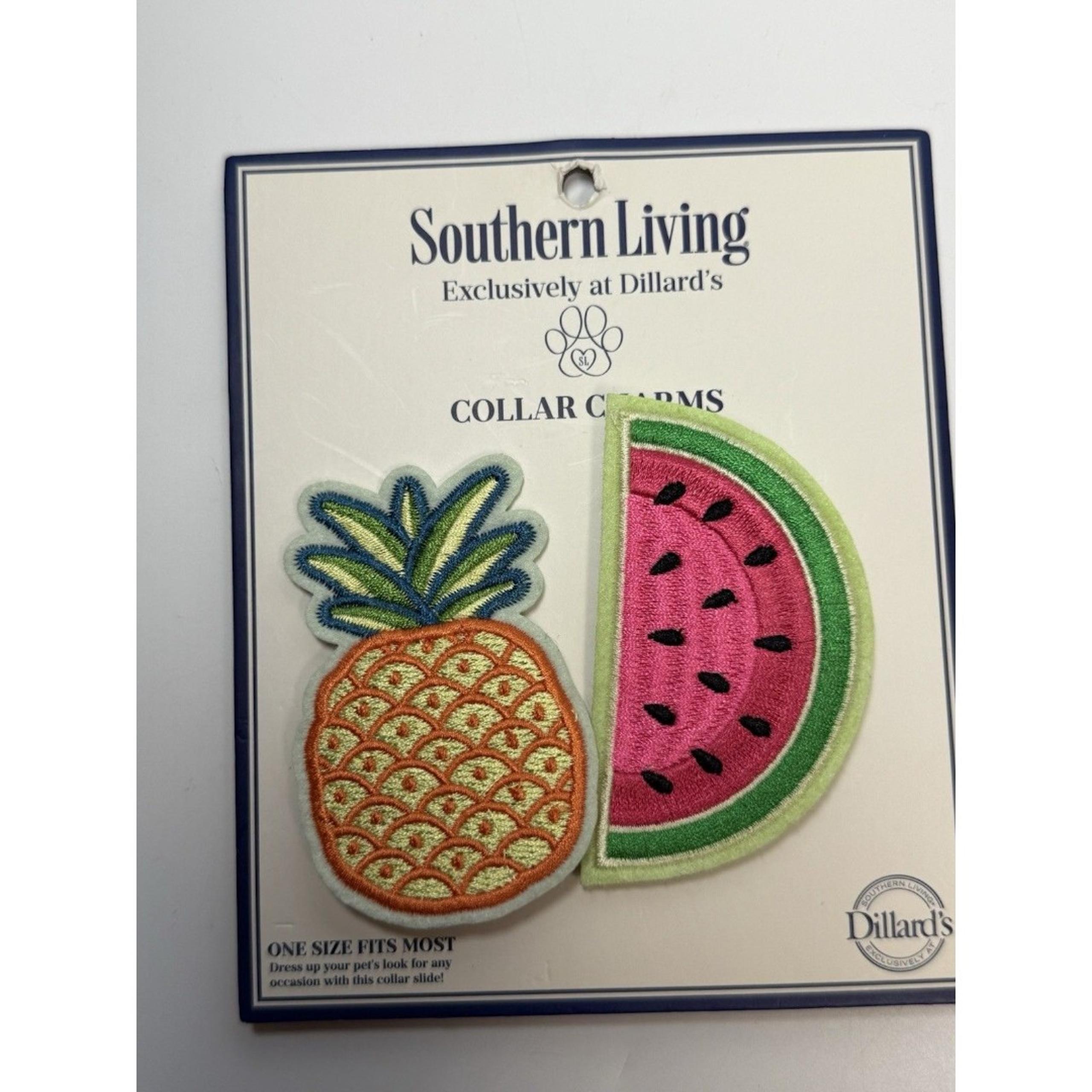 Southern Living Exclusively At Dillards Pet Collar Charms Pineapple & Watermelon
