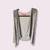 Alice + Olivia gray silver sequin beaded vest size S