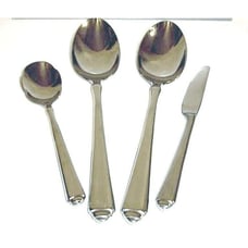 Gorham Crown Tip Serving Set Stainless 4 Pc Sugar Spoon Butter Knife Tablespoon