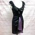 Milly Ruffle Contrast Evening Satin Silk Cocktail Dress