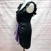 Milly Ruffle Contrast Evening Satin Silk Cocktail Dress