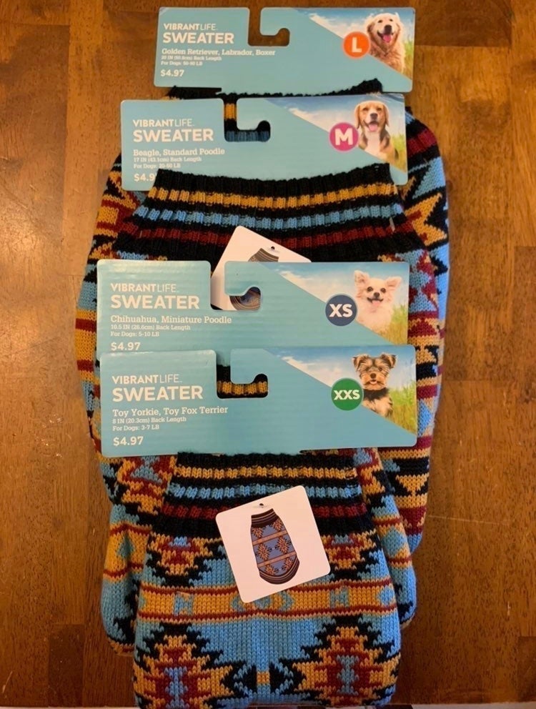 Cultural Print Dog Sweaters