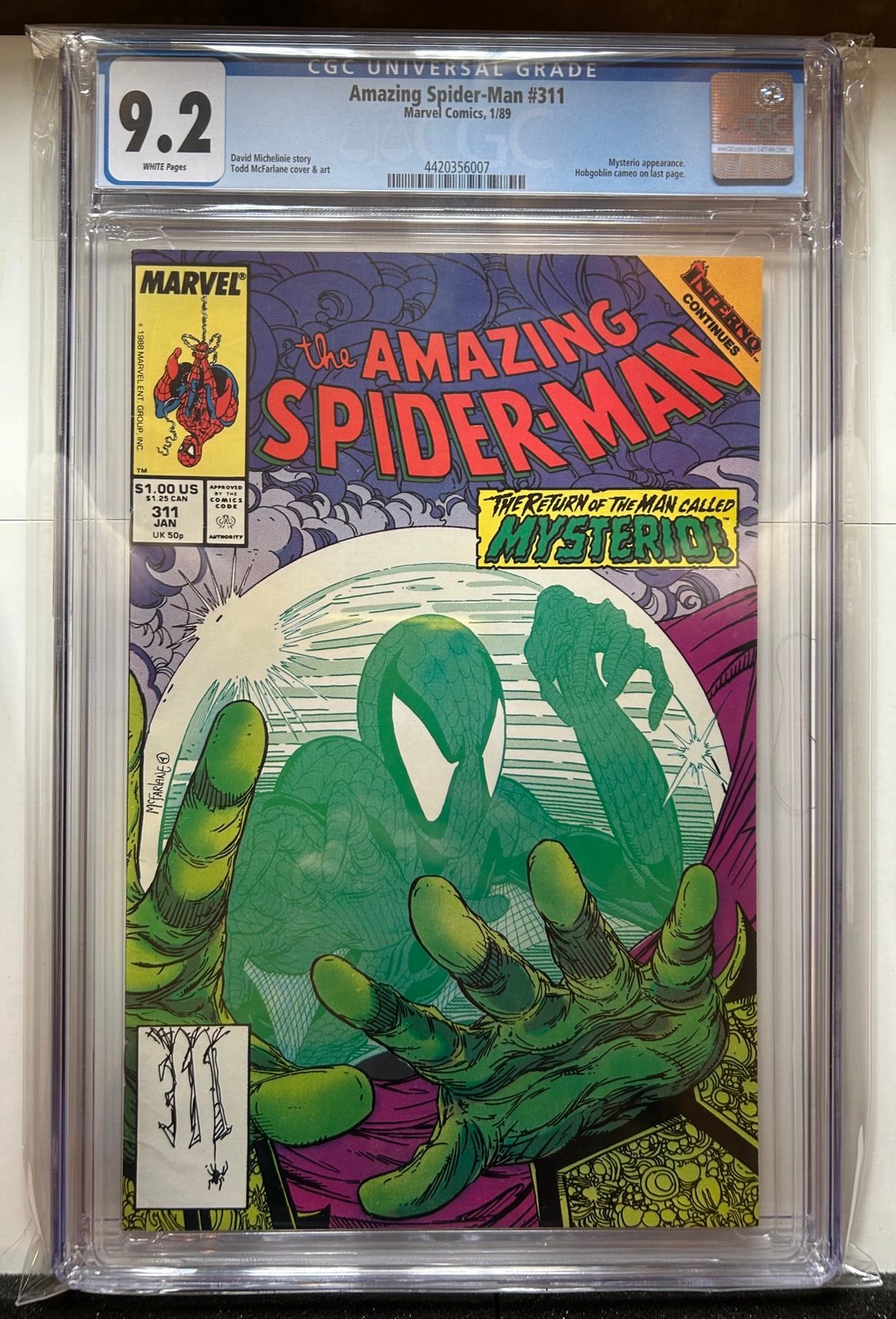 Amazing Spider-Man #311 CGC 9.2