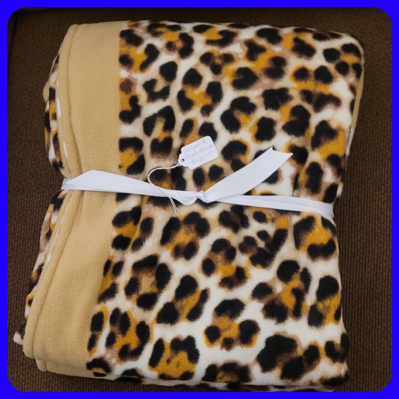 Adult Lap Leopard Fleece Blanket