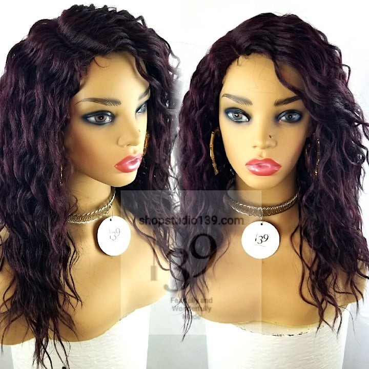 Wowfactor Burgundy ombre wavy human wig