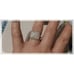 ROSS SIMONS 1 Ct. CZ Smooth Top Ring in 14K & 925 Sterling Silver Sz 9