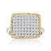 ROSS SIMONS 1 Ct. CZ Smooth Top Ring in 14K & 925 Sterling Silver Sz 9