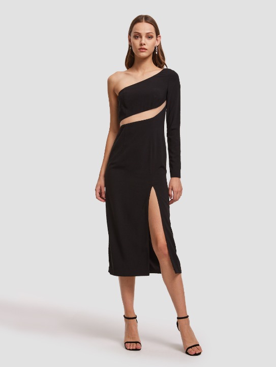 One Shoulder Straight Dress