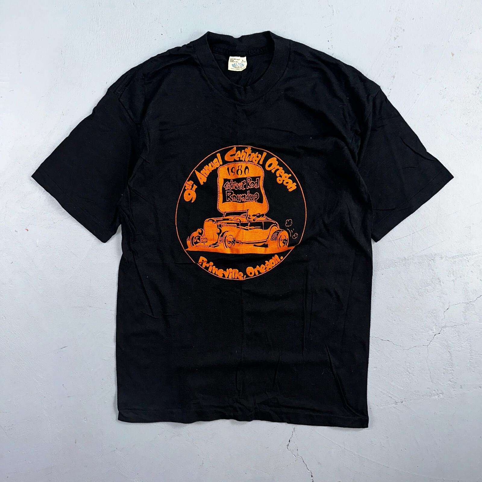 Street Rod Central Oregon 80s VTG T Shirt Belton Cars Racing 1980s Single Stitch